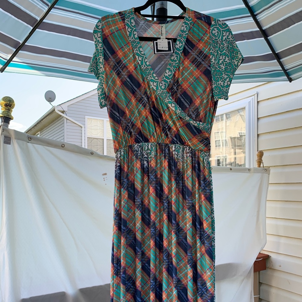 Emerald Wrap Summer Dress Plus Size